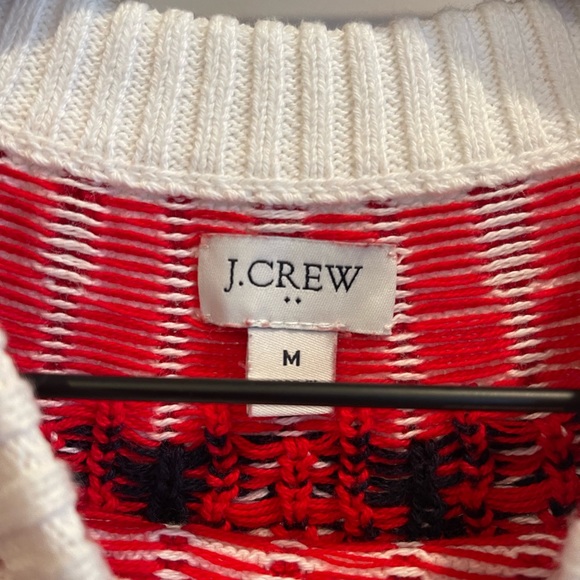 J. Crew Factory SZ M Red White and Blue Fair Isle Ski Sweater! - Picture 3 of 11